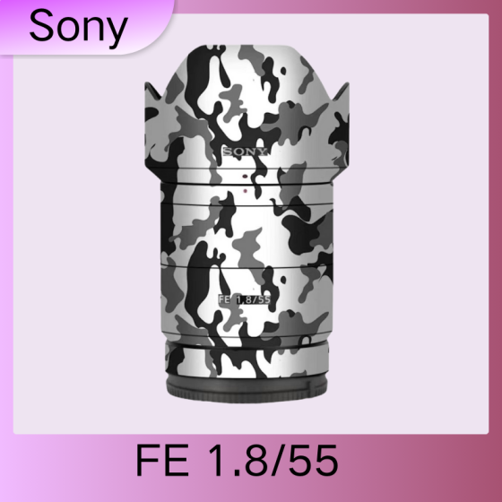 Lentes Sony  FE55F1.8  - Pele câmera, adesivo câmera - com alta resistência a arranhões, à prova d'água e com design elegante.